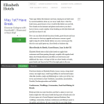 Screen shot of the Elizabeth Holdings plc website.