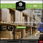 Screen shot of the The Generator Warehouse Co Ltd website.