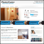 Screen shot of the Plaster Faster website.