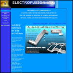 Screen shot of the Electrofusion Ltd website.