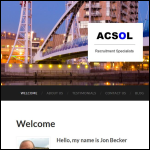 Screen shot of the Acsol Ltd website.