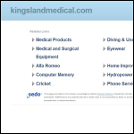 Screen shot of the Kingsland Medical Ltd website.