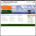 Screen shot of the Donovan Marrison Ltd website.