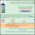 Screen shot of the Lewtress Natural Health Ltd website.