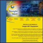 Screen shot of the Insight Ndt Equipment Ltd website.