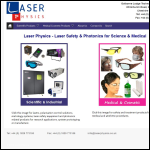 Screen shot of the Laser Physics Uk Ltd website.