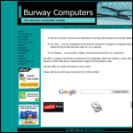 Screen shot of the Burway Computer Services website.