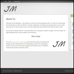 Screen shot of the J M Marketing website.