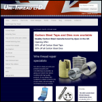 Screen shot of the Uni-thread website.