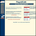 Screen shot of the Payrollcafe Ltd website.