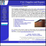 Screen shot of the P & I Supplies & Repairs Ltd website.
