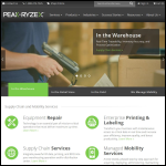 Screen shot of the Ryzex plc website.
