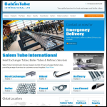 Screen shot of the Salem Tube International Ltd website.