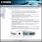 Screen shot of the Oxygen Electronics website.