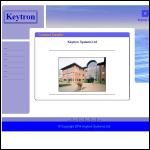 Screen shot of the Keytron Systems Ltd website.