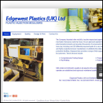 Screen shot of the Edgewest Plastics LLP website.