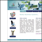 Screen shot of the Braley Business Systems Ltd website.