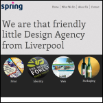 Screen shot of the Spring Associates Ltd website.