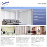 Screen shot of the Genesis Window Blinds Ltd website.