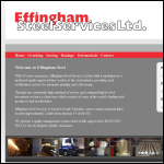 Screen shot of the Effingham Steel Services Ltd website.