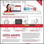 Screen shot of the The Computer Wiz website.