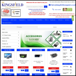 Screen shot of the Kingsfield Computer Products Ltd website.