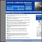 Screen shot of the Delphic Computer Services Ltd website.