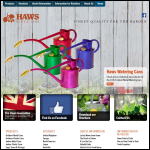 Screen shot of the Haws Watering Cans website.