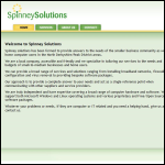 Screen shot of the Spinney Solutions website.