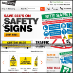 Screen shot of the Key Signs UK Ltd website.