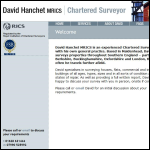 Screen shot of the David Hanchet website.