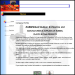 Screen shot of the Rubberman Rubber & Plastics Ltd website.