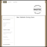 Screen shot of the Radtec Industrial Services website.