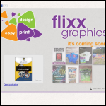 Screen shot of the Flixx Graphics website.