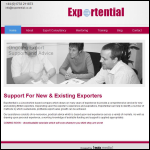 Screen shot of the Exportential Ltd website.