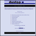 Screen shot of the Dustop Ltd website.