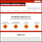 Screen shot of the Rathburn Chemicals Ltd website.