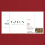 Screen shot of the Galen Herbal Supplies Ltd website.