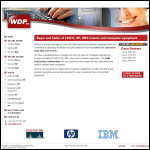 Screen shot of the WDPco website.