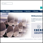 Screen shot of the Ebero Pipe Systems Ltd website.