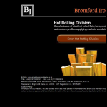 Screen shot of the Bromford Iron & Steel Co. Ltd website.