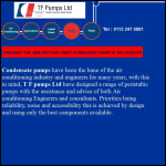 Screen shot of the T F Pumps Ltd website.
