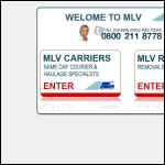 Screen shot of the MLV Carriers website.
