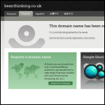 Screen shot of the Bean Thinking website.