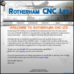 Screen shot of the Rotherham Cnc Ltd website.