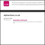 Screen shot of the Alphachem Ltd website.