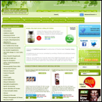 Screen shot of the Country Living Health Store website.