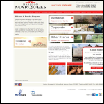 Screen shot of the Marldon Marquees website.