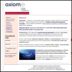 Screen shot of the Axiom-e Ltd website.