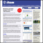 Screen shot of the Item Software website.
